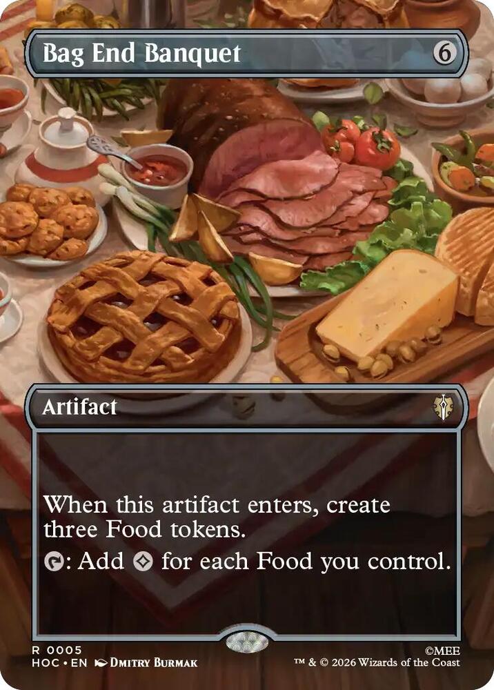 Bag End Banquet (Borderless) 5 card from The Hobbit: Eternal-Legal