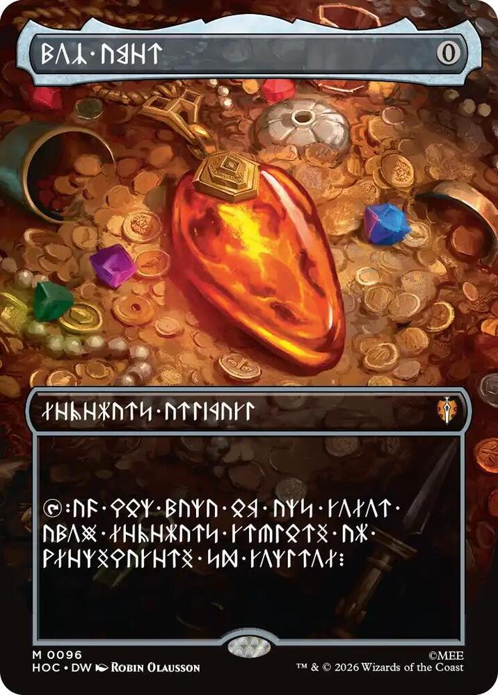 Mox Amber (Borderless) (Dwarvish) 96 card from The Hobbit: Eternal-Legal