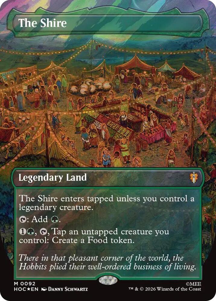 The Shire (Borderless) (Surge Foil) 92 card from The Hobbit: Eternal-Legal