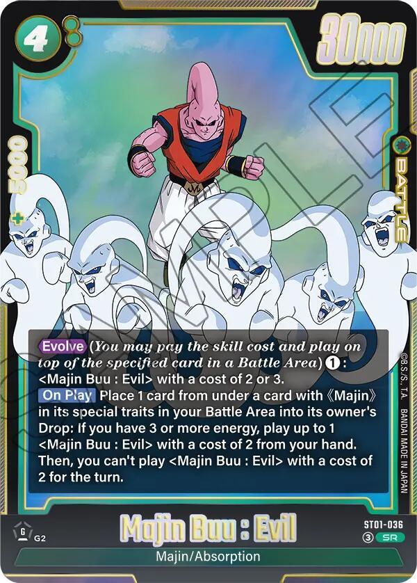Majin Buu : Evil ST01-036 card from Story Booster 01