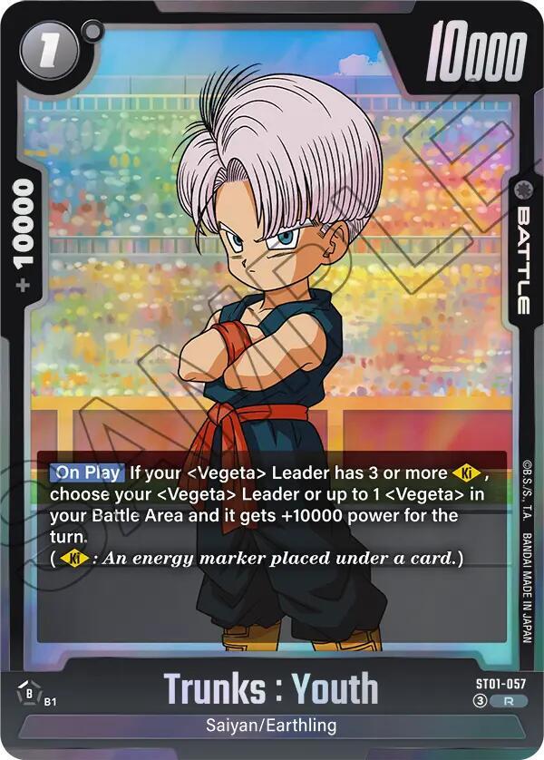 Trunks : Youth ST01-057 card from Story Booster 01