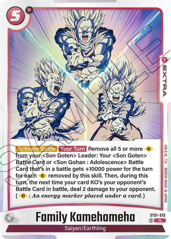 Family Kamehameha ST01-015 card from Story Booster 01