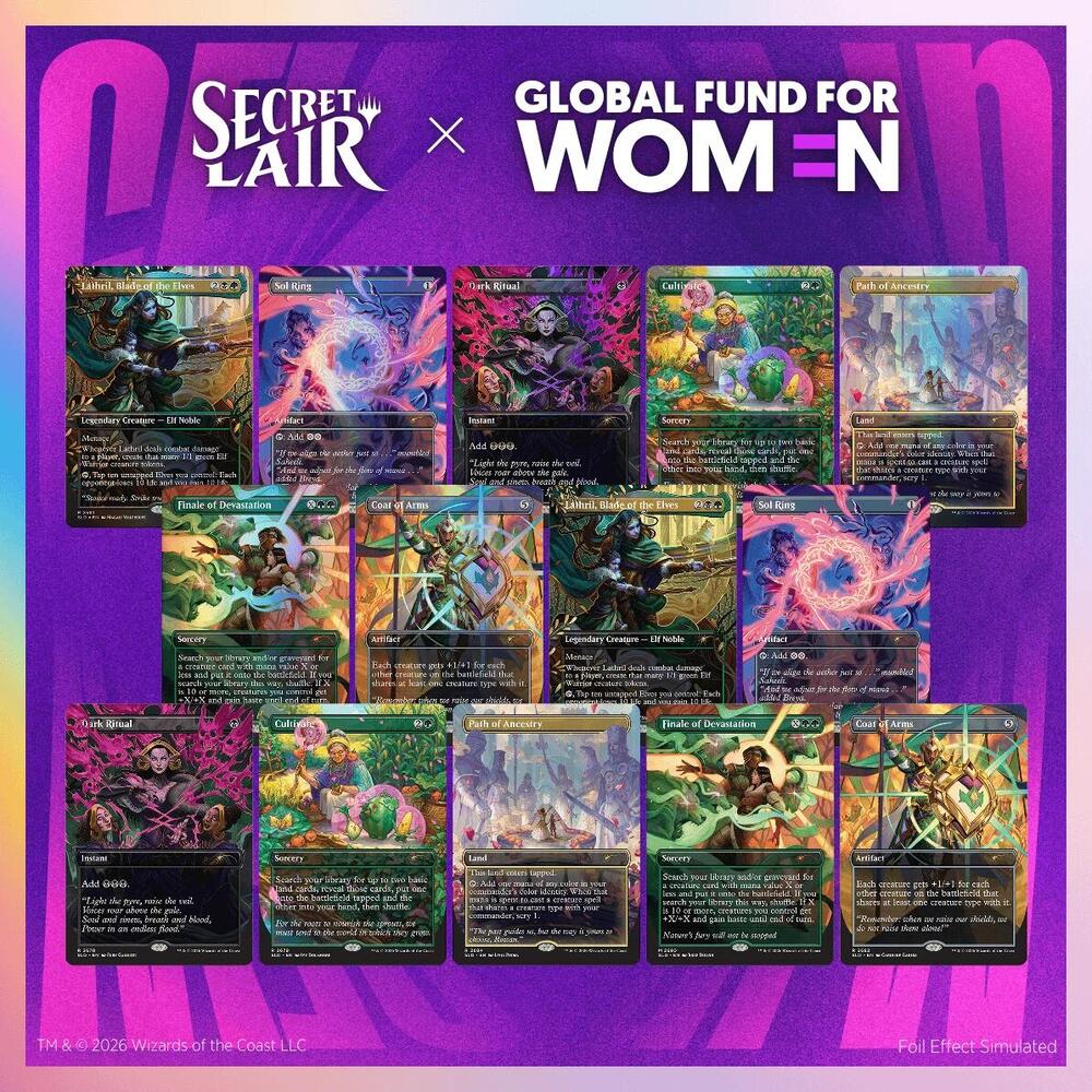 Secret Lair Drop: Secret Lair x Global Fund for Women Together Across The Multiverse Bundle sealed product from Secret Lair Drop Series