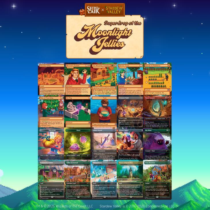 Secret Lair x Stardew Valley: Superdrop of the Moonlight Jellies Traveling Cart Non-Foil Bundle card from Secret Lair Drop Series