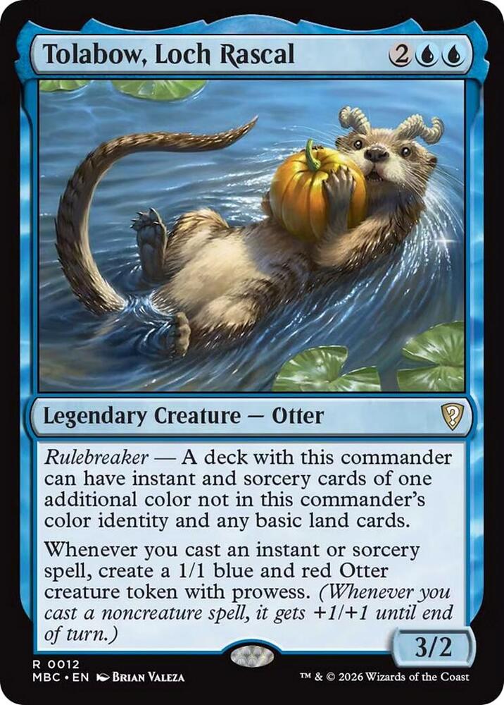 Tolabow, Loch Rascal 12 card from Mystery Booster Commander Edition