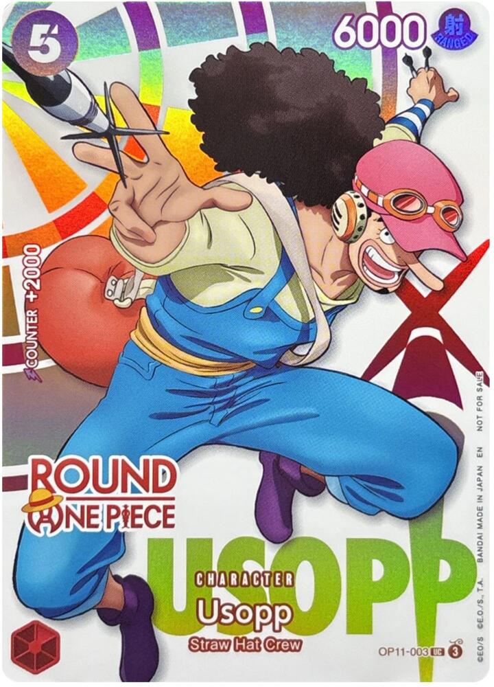 Usopp (Round 1 Promo) OP11-003 card from One Piece Promotion Cards