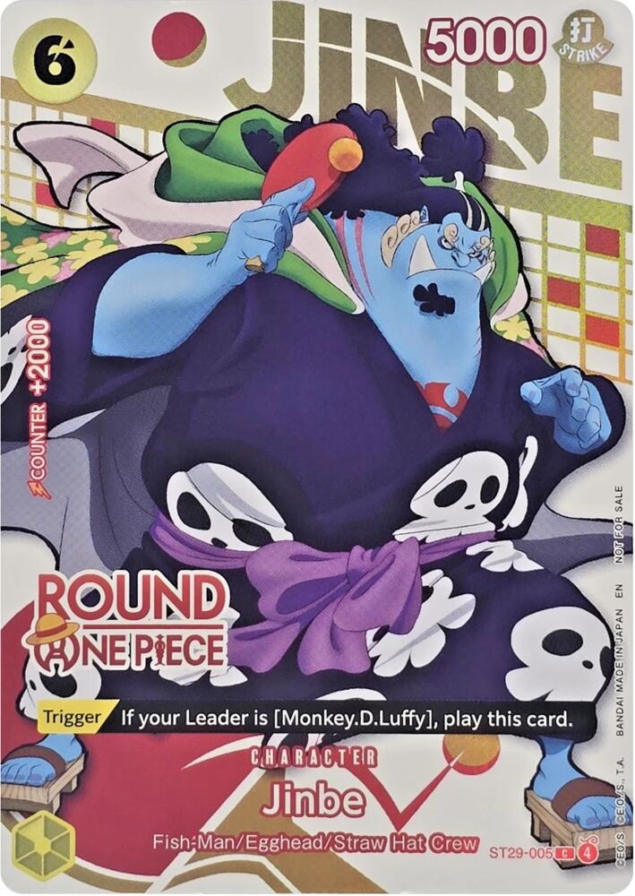 Jinbe (Round 1 Promo) ST29-005 card from One Piece Promotion Cards
