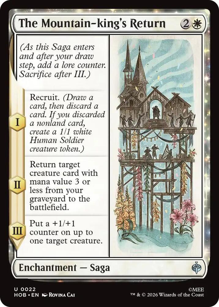 The Mountain-king's Return 22 card from The Hobbit