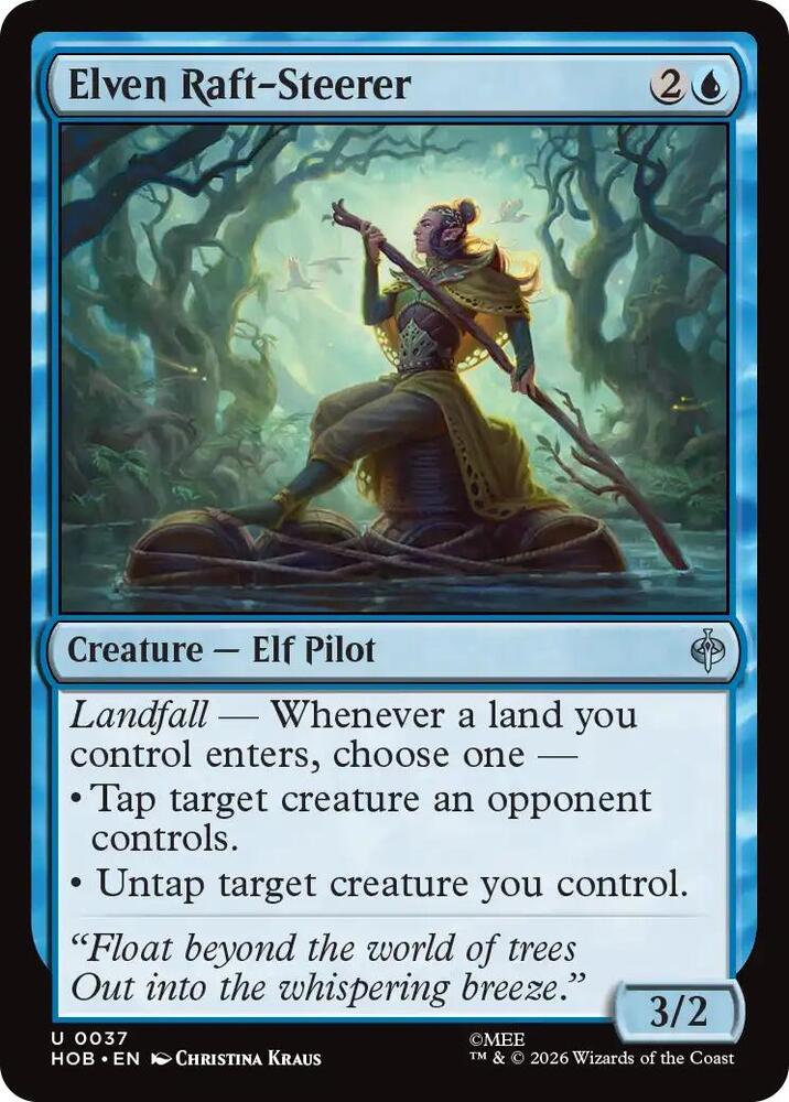Elven Raft-Steerer 37 card from The Hobbit