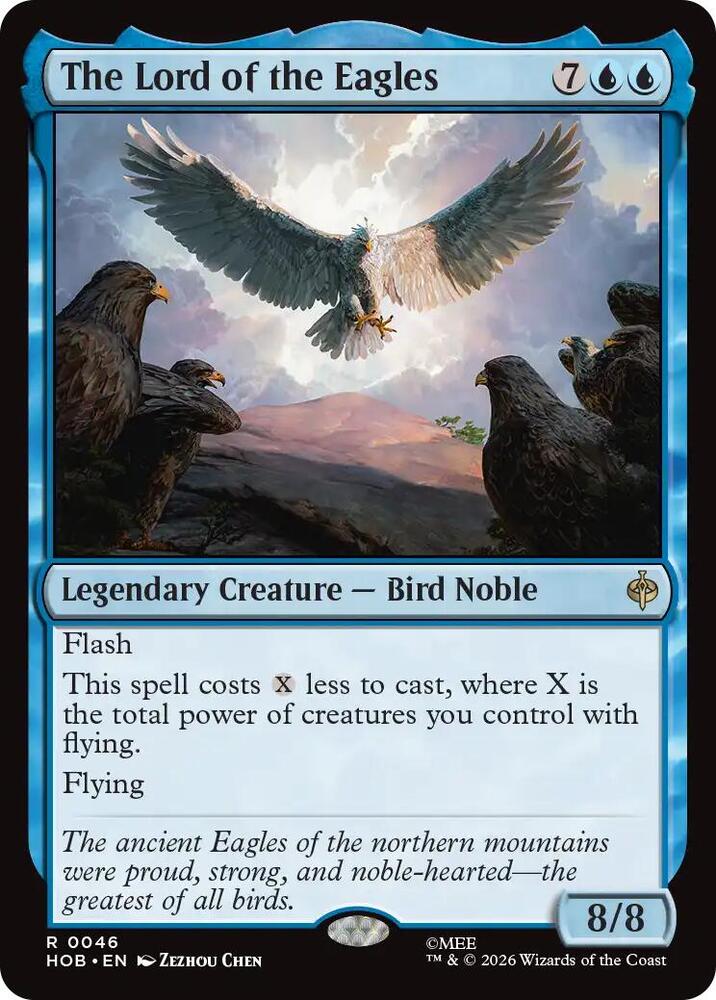The Lord of the Eagles 46 card from The Hobbit