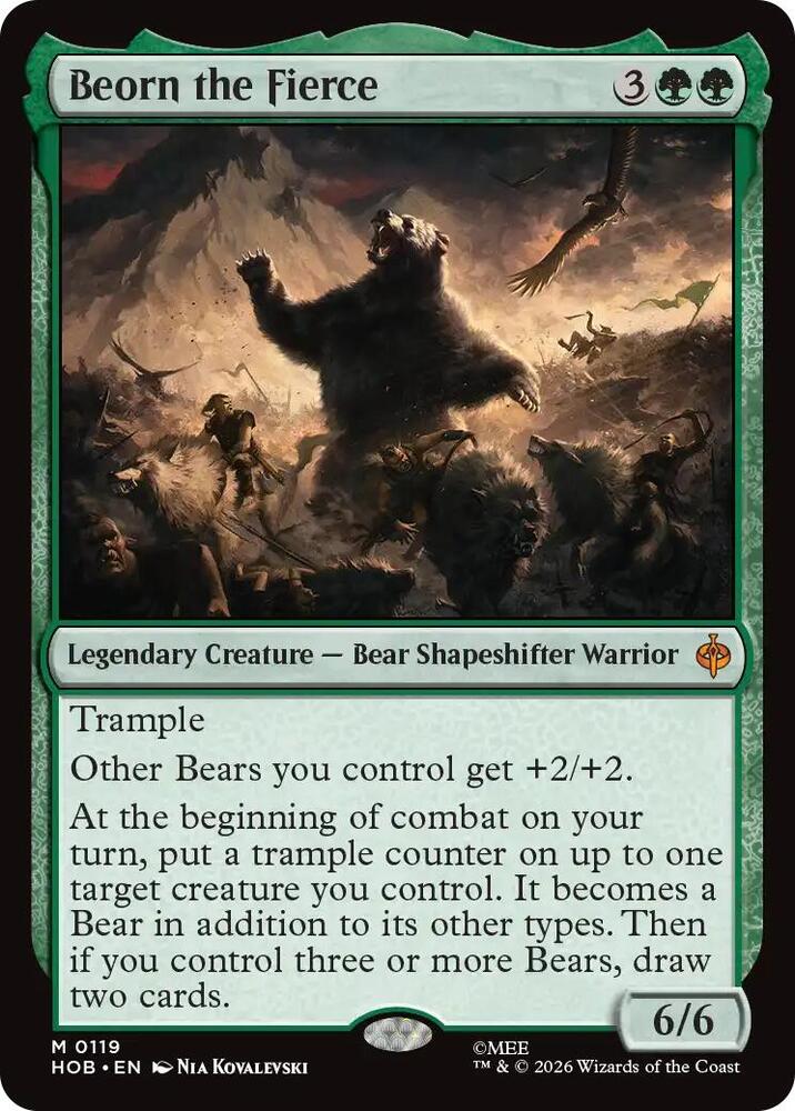 Beorn the Fierce 119 card from The Hobbit