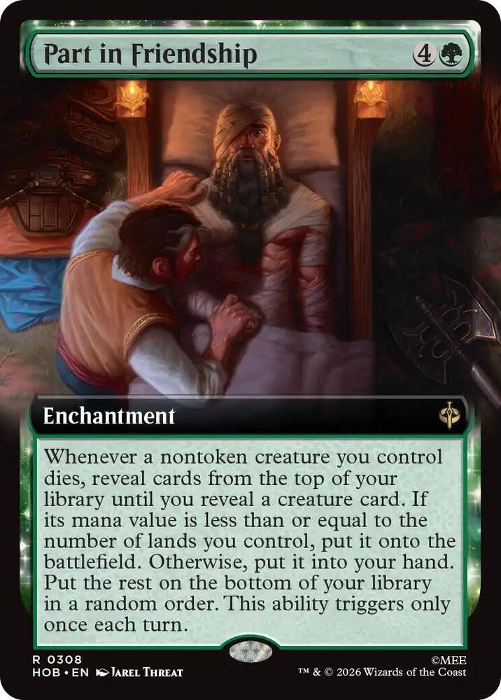 Part in Friendship (Extended Art) 308 card from The Hobbit