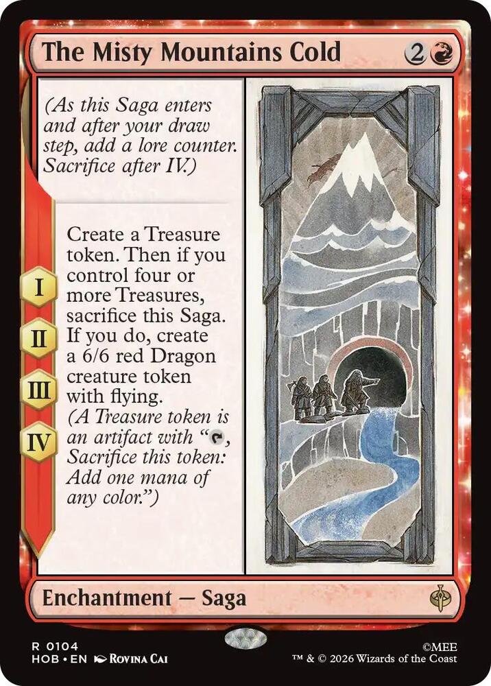 The Misty Mountain Cold 104 card from The Hobbit