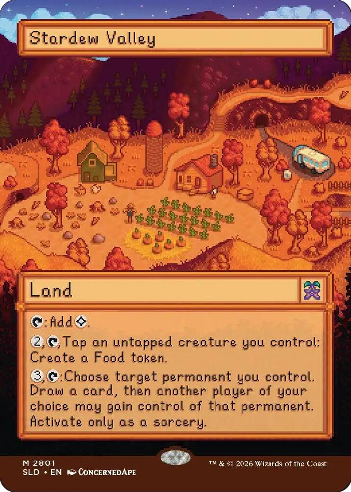Stardew Valley 2801 card from Secret Lair Drop Series