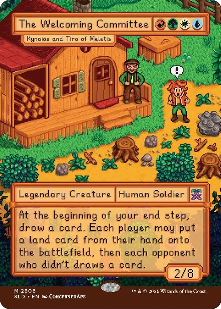 The Welcoming Committee - Kynaios and Tiro of Meletis 2806 card from Secret Lair Drop Series