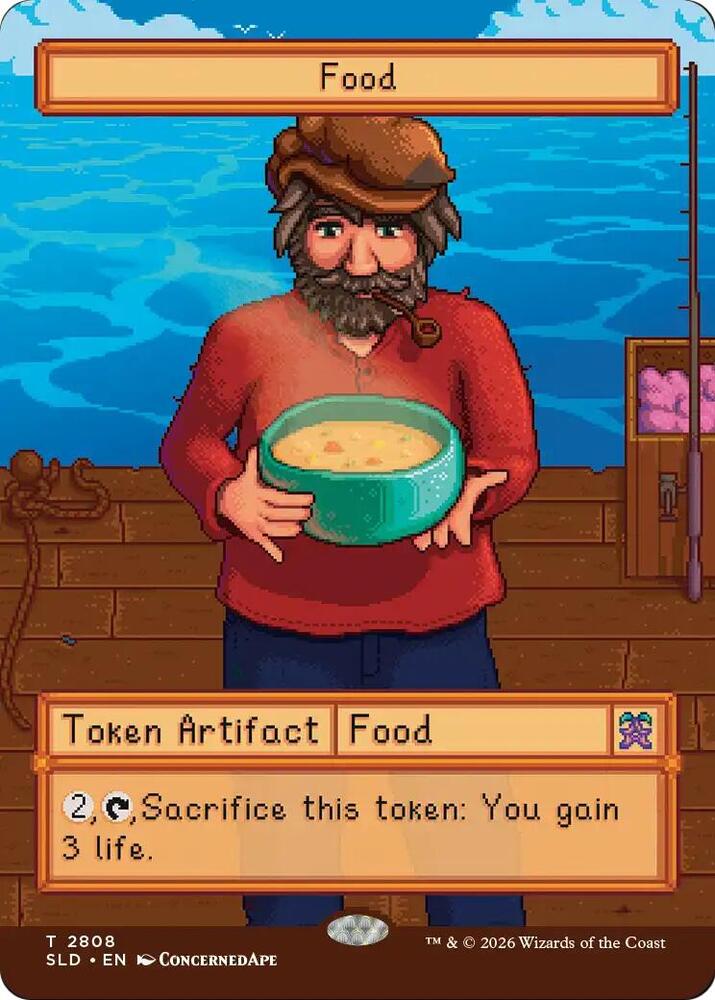 Food Token 2808 card from Secret Lair Drop Series