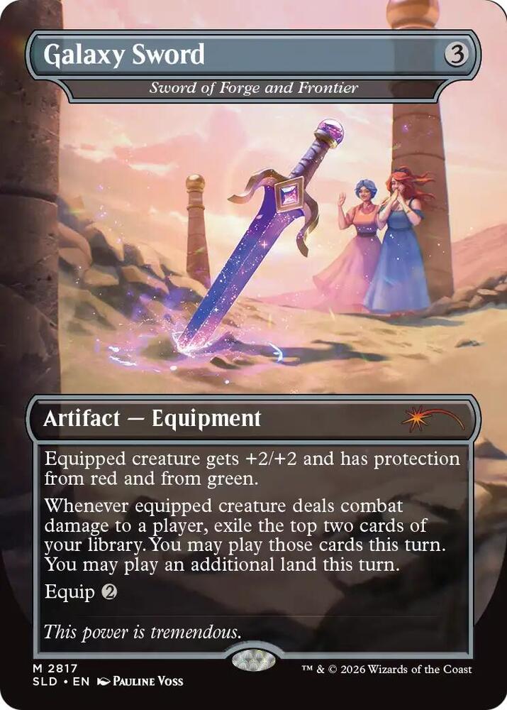 Galaxy Sword - Sword of Forge and Frontier 2817 card from Secret Lair Drop Series