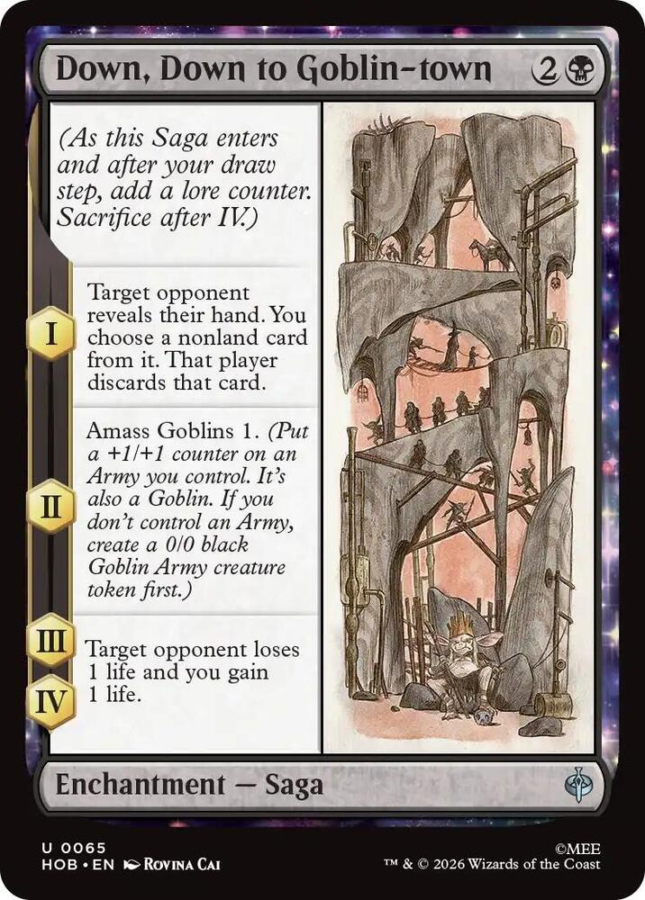 Down, Down to Goblin-town 65 card from The Hobbit