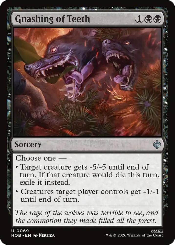 Gnashing of Teeth 69 card from The Hobbit
