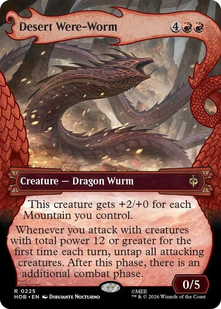 Desert Were-Worm (Showcase) 225 card from The Hobbit