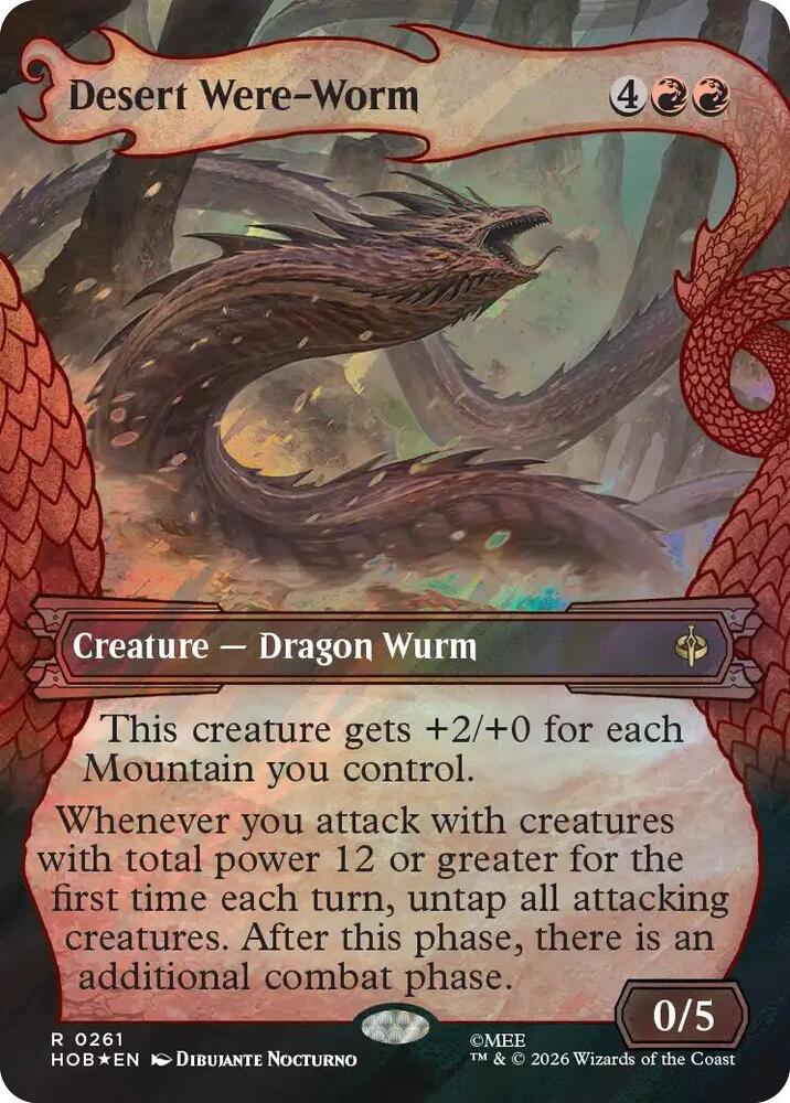 Desert Were-Worm (Showcase) (Surge Foil) 261 card from The Hobbit
