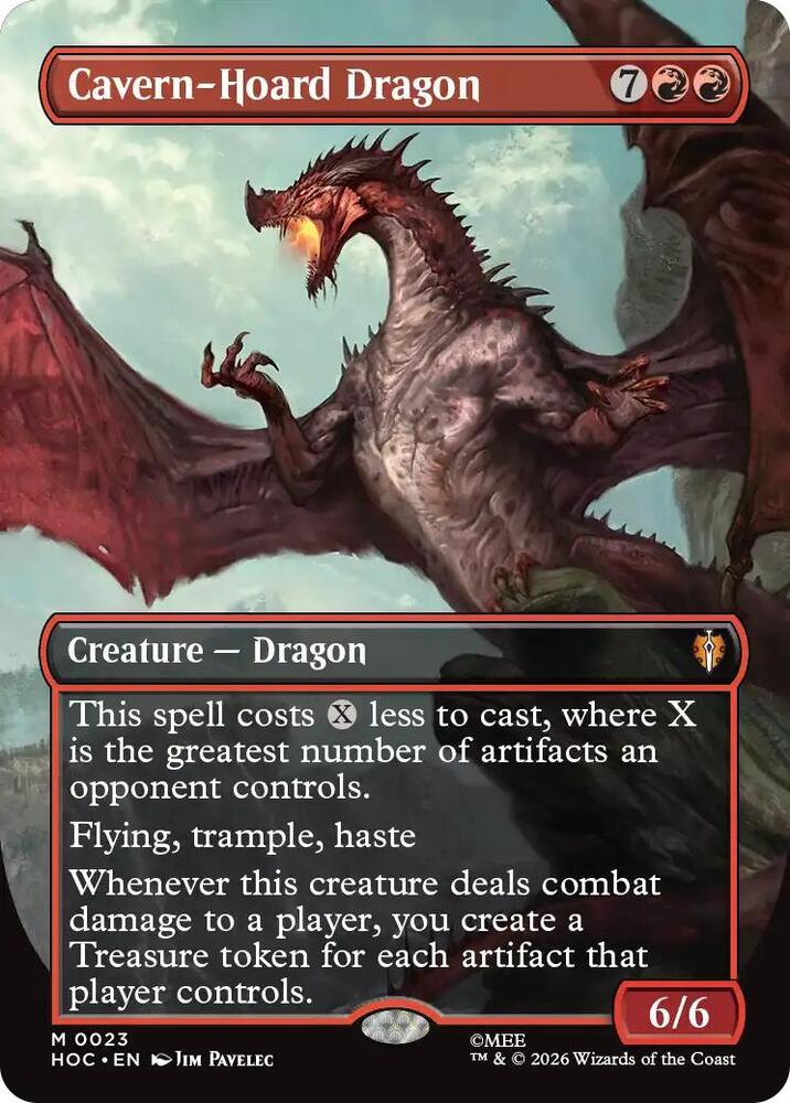 Cavern-Hoard Dragon (Borderless) 23 card from The Hobbit: Eternal-Legal
