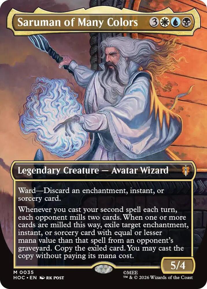 Saruman of Many Colors (Borderless) 35 card from The Hobbit: Eternal-Legal