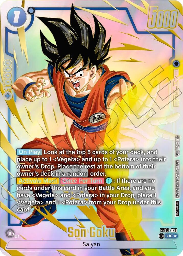 Son Goku (Limited Pack 26-27 WAVE2) FB10-031 card from Tournament and Championship Promos