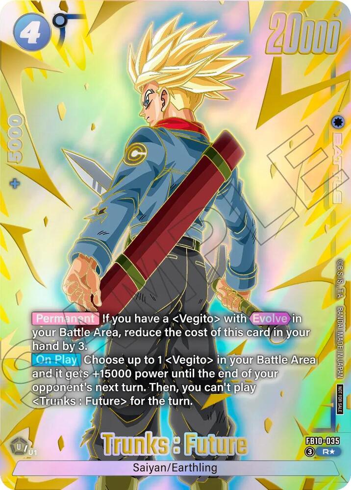 Trunks : Future (Limited Pack 26-27 WAVE2) FB10-035 card from Tournament and Championship Promos