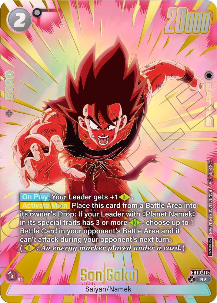 Son Goku (Limited Pack 26-27 WAVE2) FB10-115 card from Tournament and Championship Promos