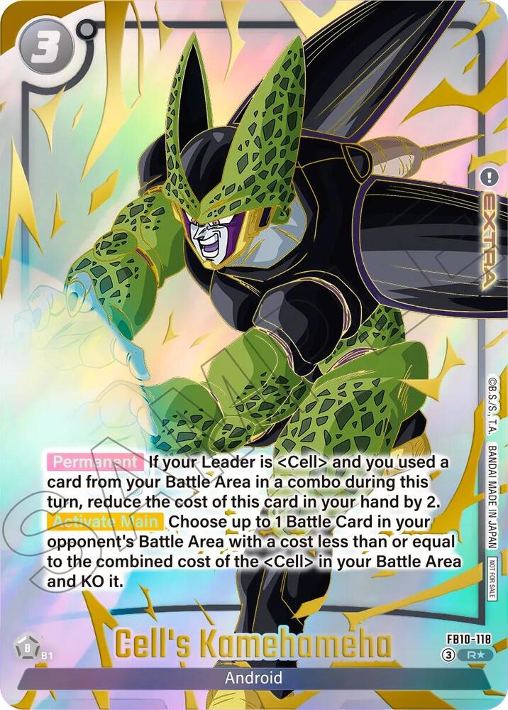 Cell's Kamehameha (Limited Pack 26-27 WAVE2) FB10-118 card from Tournament and Championship Promos