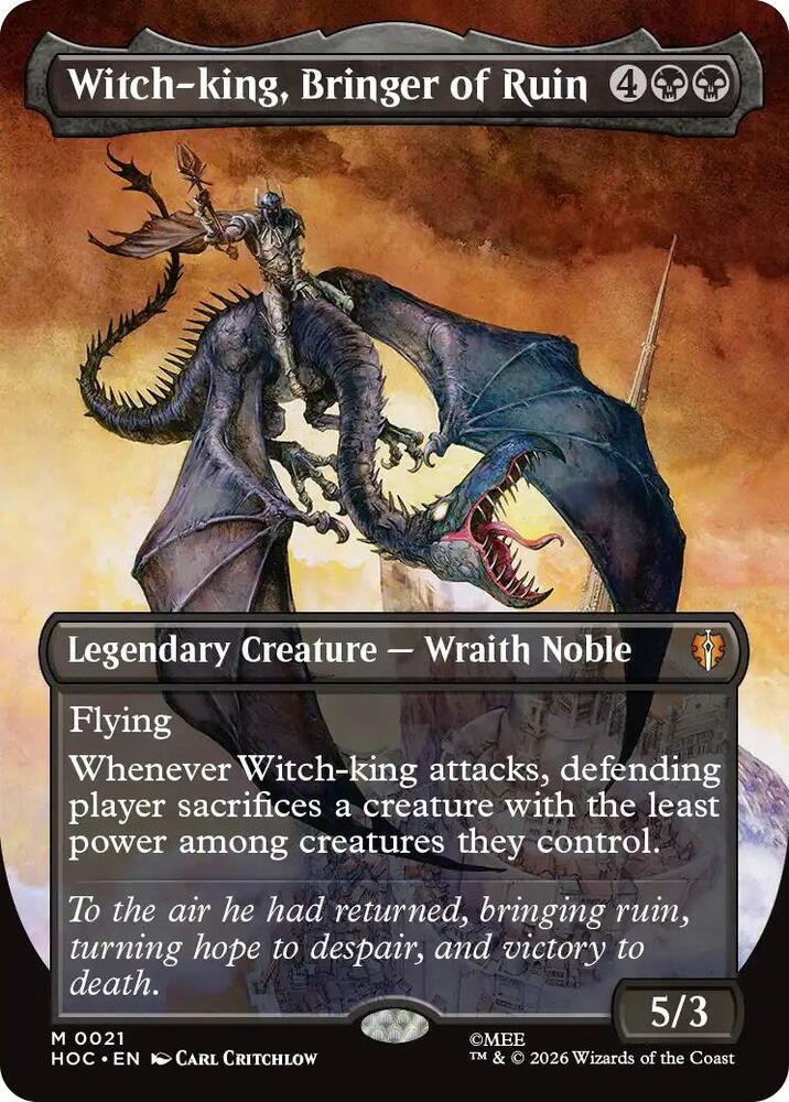 Witch-king, Bringer of Ruin (Borderless) 21 card from The Hobbit