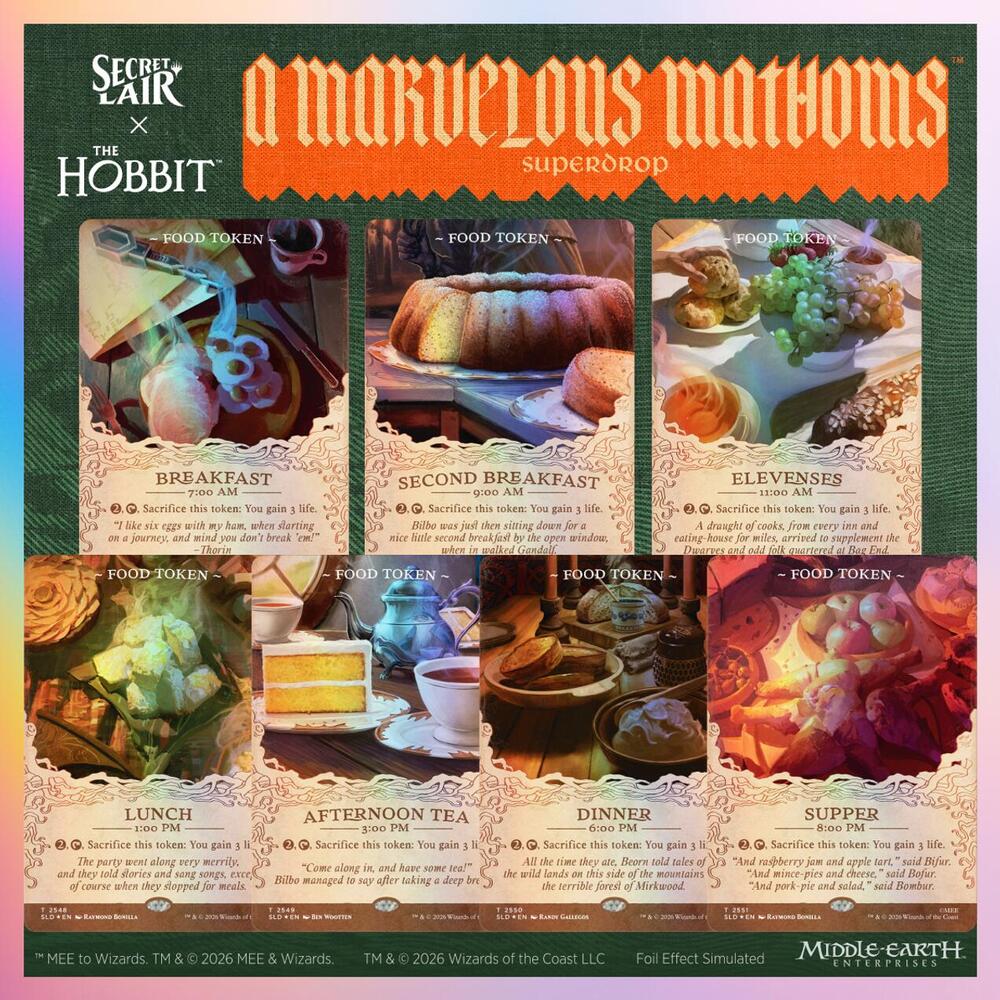 Secret Lair Drop: Secret Lair x The Hobbit: Second Breakfast and Beyond - Traditional Foil Edition card from Secret Lair Drop Series