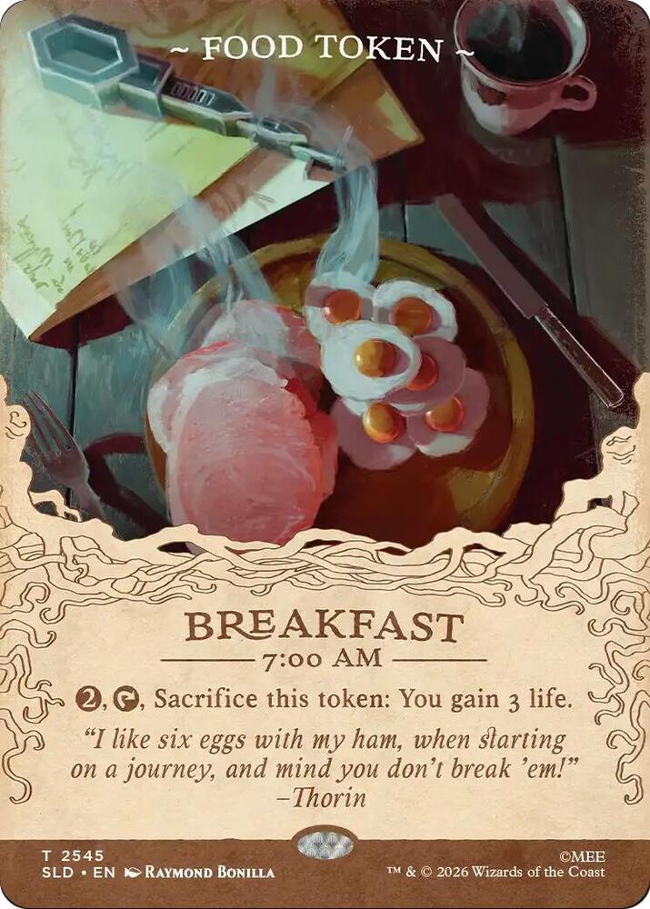 Food Token 2545 card from Secret Lair Drop Series