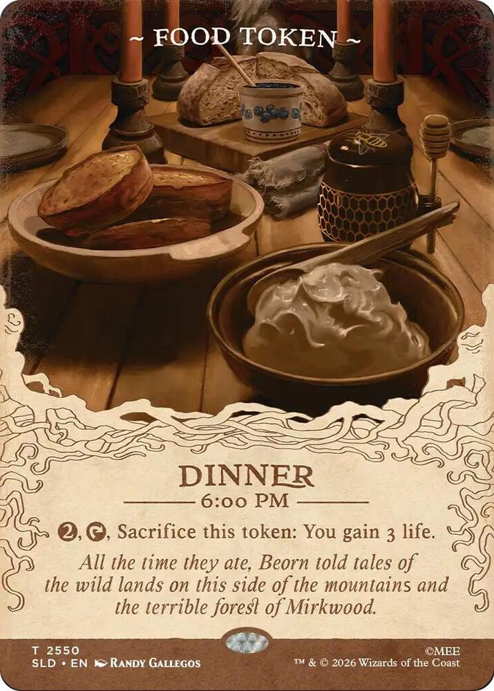 Food Token 2550 card from Secret Lair Drop Series