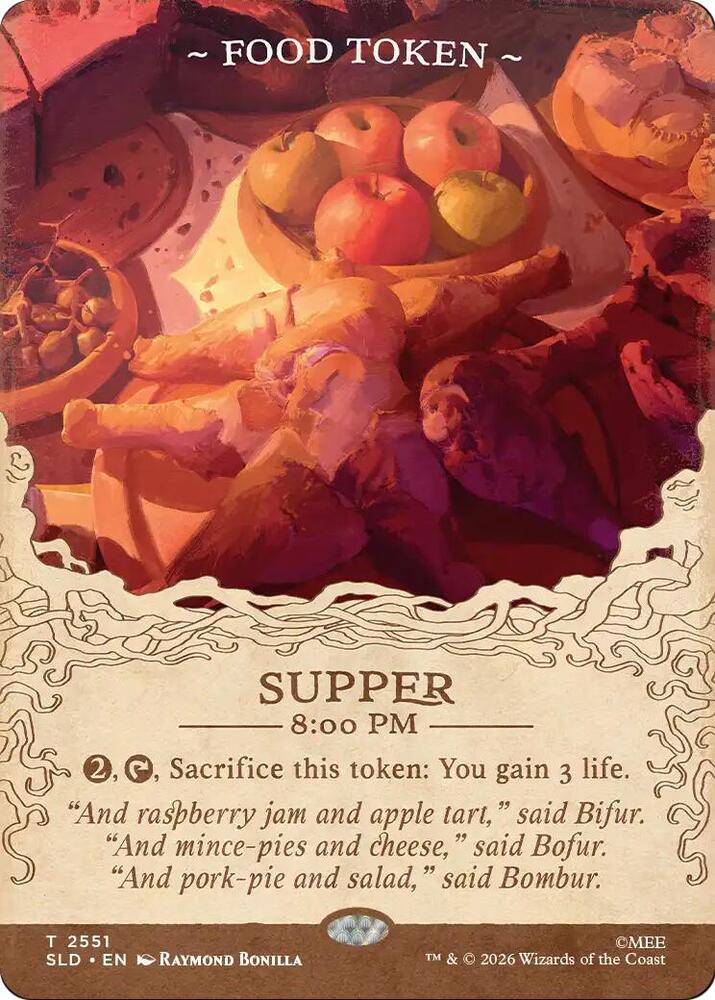 Food Token 2551 card from Secret Lair Drop Series