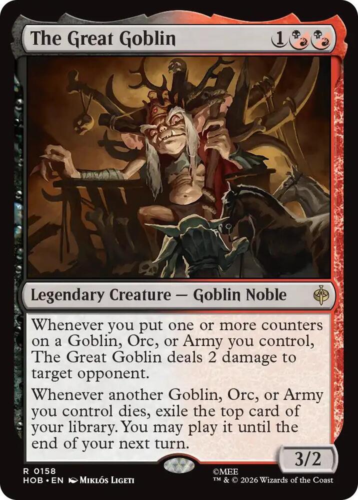 The Great Goblin 158 card from The Hobbit