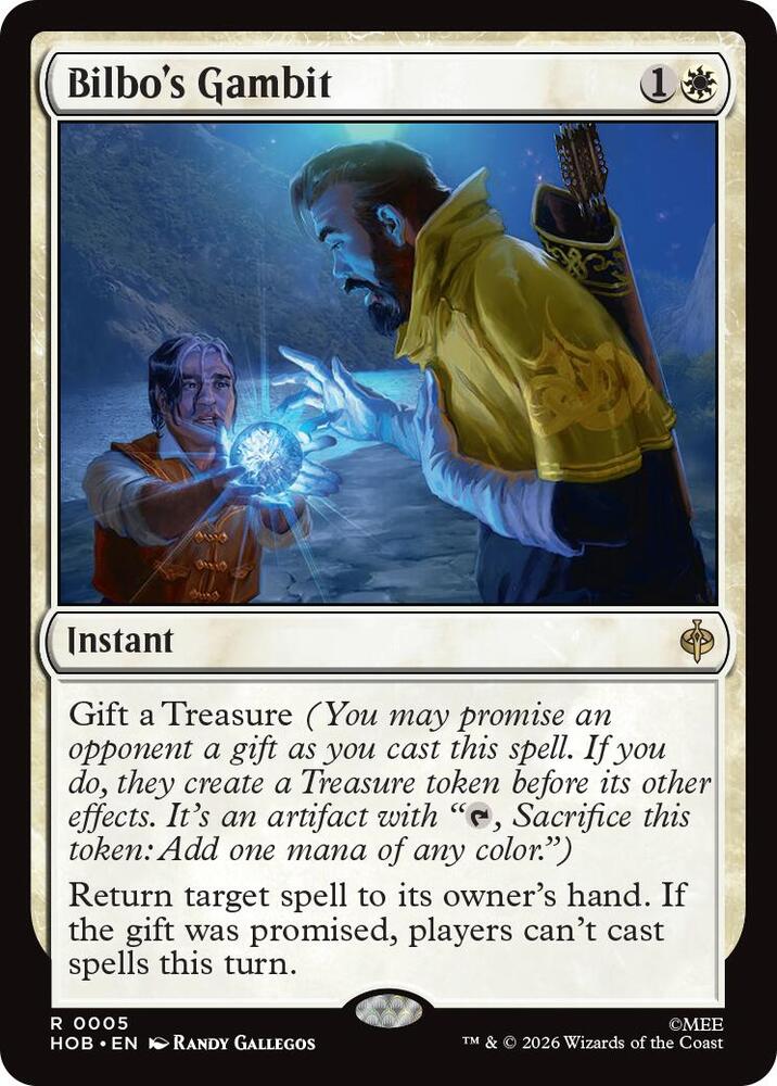 Bilbo's Gambit 5 card from The Hobbit