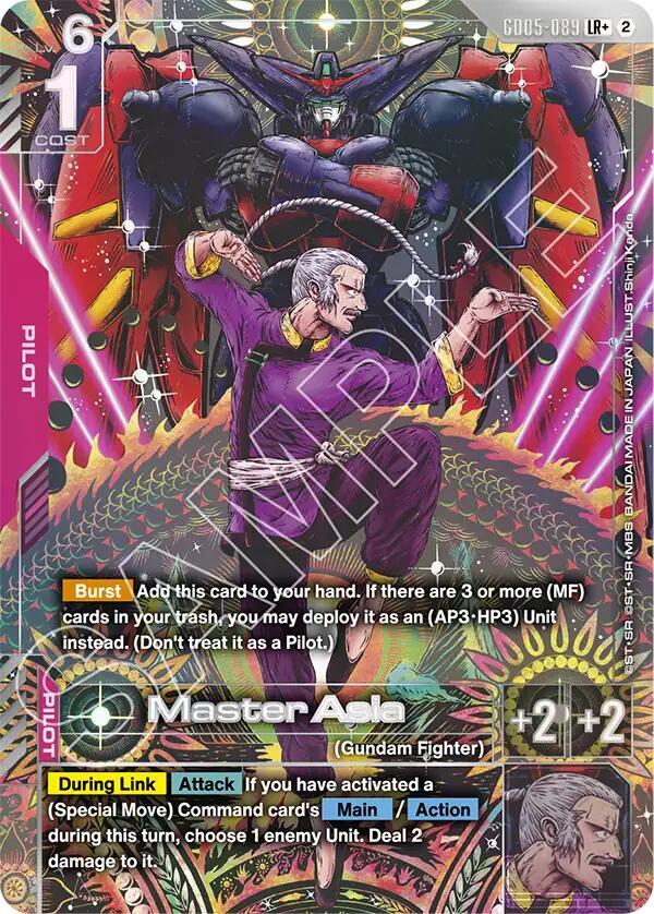 Master Asia (LR+) GD05-089 card from Freedom Ascension
