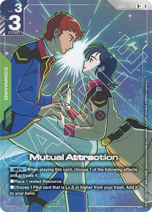 Mutual Attraction (R+) GD05-106 card from Freedom Ascension