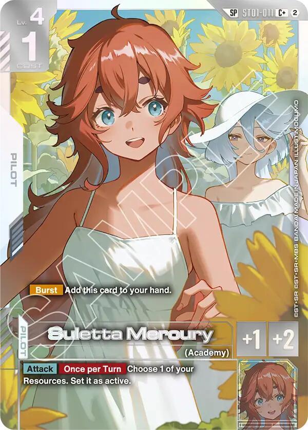 Suletta Mercury (C+) (SP) ST01-011 card from Freedom Ascension