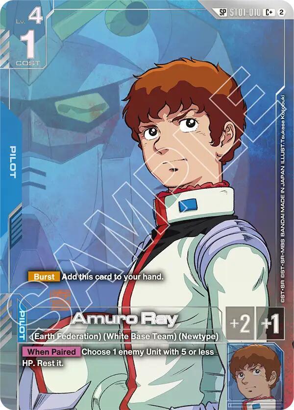 Amuro Ray (C+) (SP) ST01-010 card from Freedom Ascension