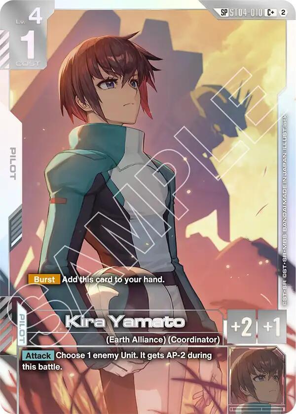 Kira Yamato (C+) (SP) ST04-010 card from Freedom Ascension