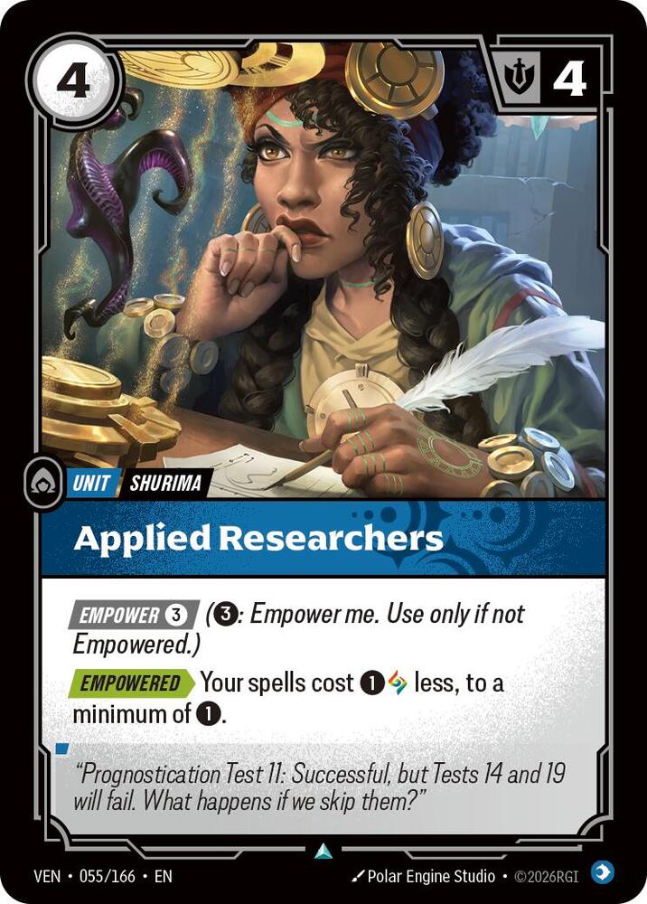 Applied Researchers 055/166 card from Vendetta