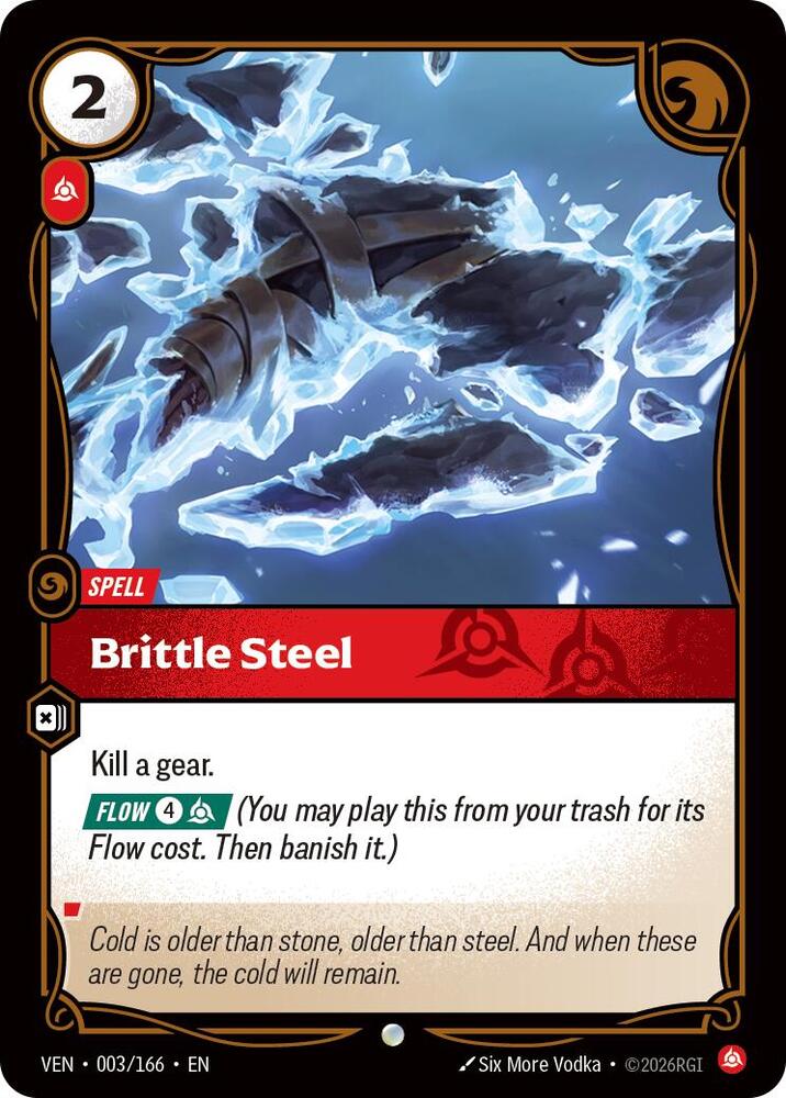 Brittle Steel 003/166 card from Vendetta