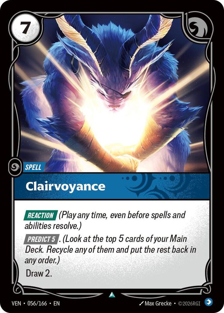 Clairvoyance 056/166 card from Vendetta