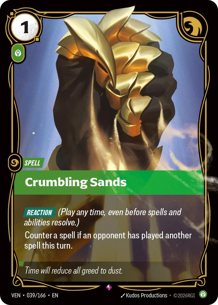Crumbling Sands 039/166 card from Vendetta