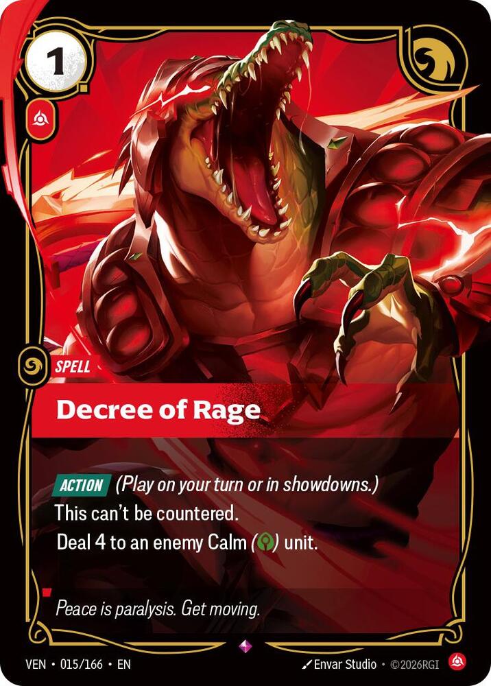 Decree of Rage 015/166 card from Vendetta