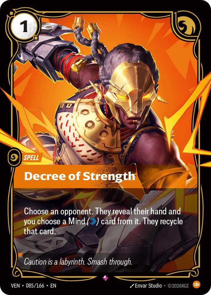 Decree of Strength 085/166 card from Vendetta