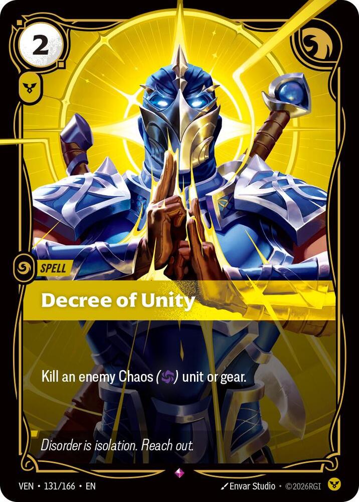 Decree of Unity 131/166 card from Vendetta